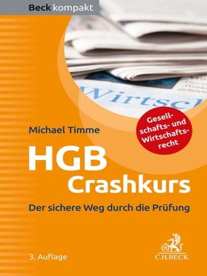cover image of HGB Crashkurs